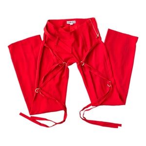 I.AM.GIA RED TROUSERS PANTS